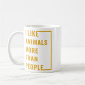 Mug J'Aime Les Animaux Plus Que Les Gens 1 (Gauche)