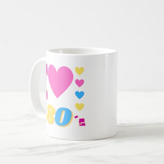 Mug J'Aime Les Années 80 (Devant gauche)