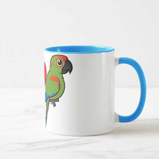 Mug J'aime les aras Rouge-affrontés (Droite)