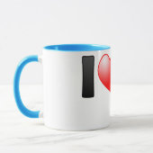 Mug J'aime les aras viridipennes (Gauche)