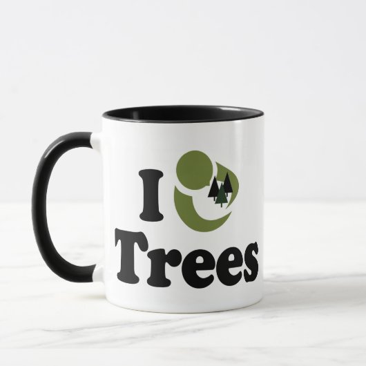 Mug J'aime les arbres (Gauche)