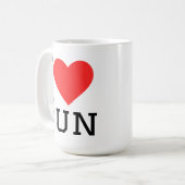 Mug J'aime les armes à feu (Devant gauche)