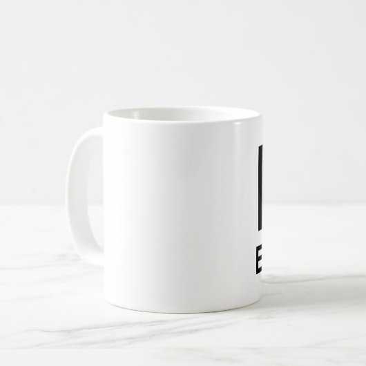 Mug j'aime les budgets (Devant gauche)