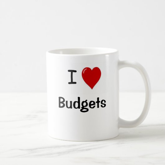 Mug J'aime les budgets - J'aime les budgets (Droite)
