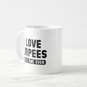Mug J'aime les burpées (Devant gauche)