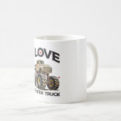 Mug J'aime les camions monstres (Devant droit)