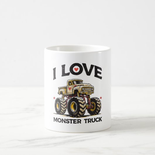 Mug J'aime les camions monstres (Centre)