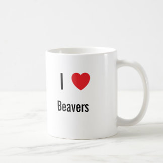 Mug J'aime les castors