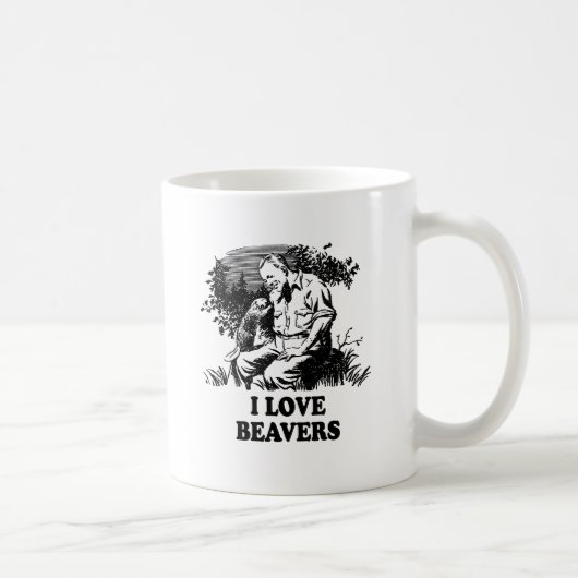 Mug J'aime les castors (Droite)