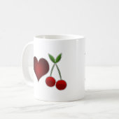 Mug J'aime les cerises (Devant gauche)