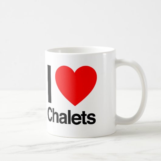 Mug j'aime les chalets (Droite)