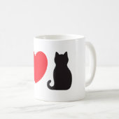 Mug J'aime les chats (Devant droit)