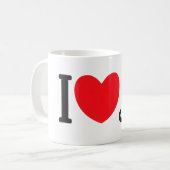 Mug J'aime les chats (Devant gauche)