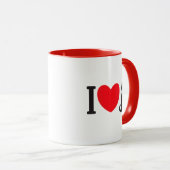 Mug J'aime les chats (Devant droit)