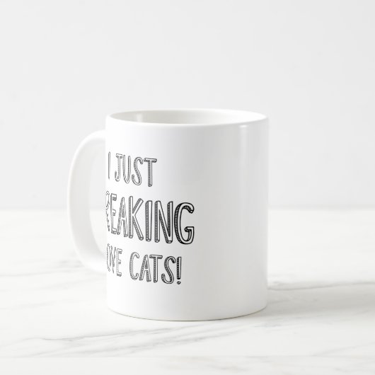Mug J'aime les chats (Devant gauche)