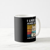 Mug J'Aime Les Chats Et Café Et Peut-Être 3 Personnes (Devant droit)