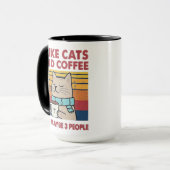 Mug J'aime les chats et le café (Devant gauche)