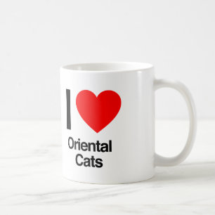 Mug j'aime les chats orientaux
