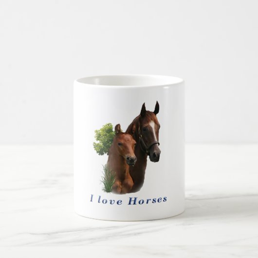 Mug J'aime les chevaux (Centre)