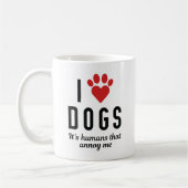 Mug J'aime les chiens (Gauche)