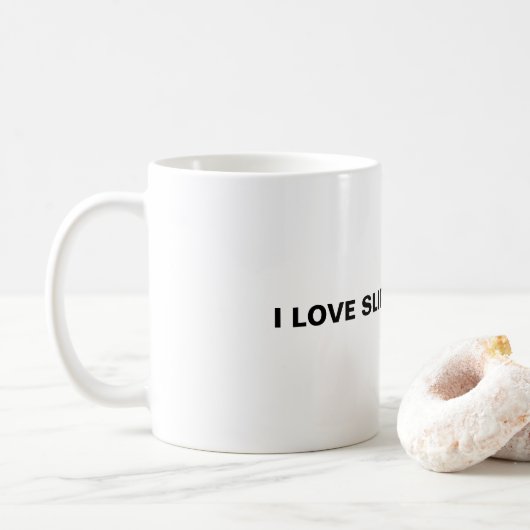 Mug J'Aime Les Choses Slippery. (Avec donut)