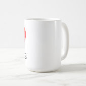 Mug J'aime les Comores (Devant droit)