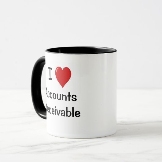 Mug J'aime les comptes clients Citer AR (Devant gauche)