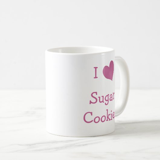 Mug J'aime les cookies de sucre (Devant droit)