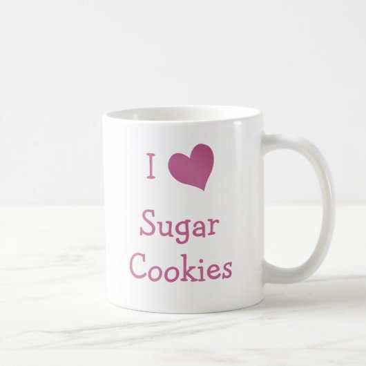 Mug J'aime les cookies de sucre (Droite)