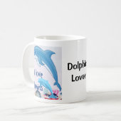 Mug J'aime les dauphins et les dauphins (Devant gauche)