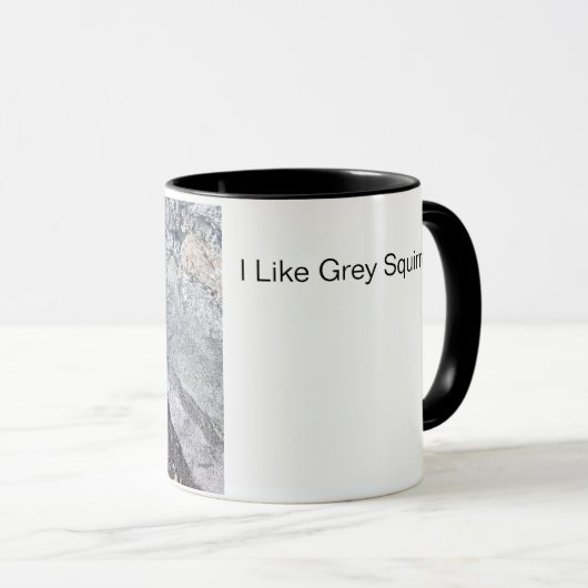 Mug J'Aime Les Écureuils Gris (Devant droit)