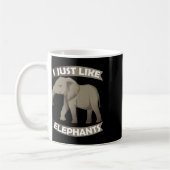 Mug J'Aime Les Éléphants Zoo Cirque Elephant Conserva (Gauche)