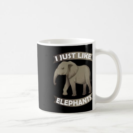 Mug J'Aime Les Éléphants Zoo Cirque Elephant Conserva (Droite)