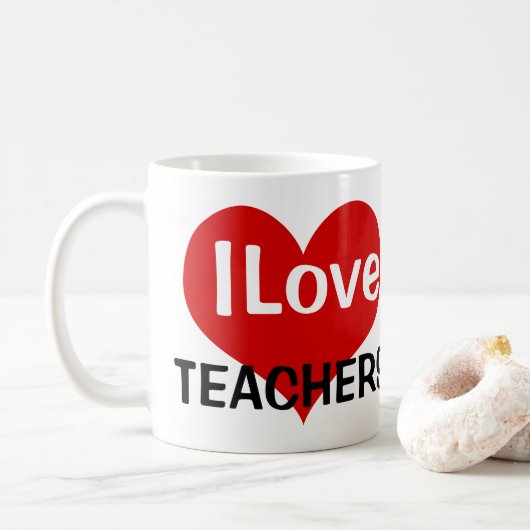 Mug J'aime les enseignants (Avec donut)