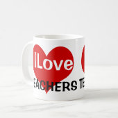 Mug J'aime les enseignants (Devant gauche)