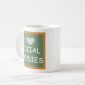 Mug J'aime les études sociales (Devant gauche)