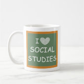 Mug J'aime les études sociales (Gauche)