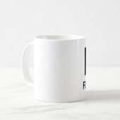 Mug j'aime les fausses dents (Devant gauche)