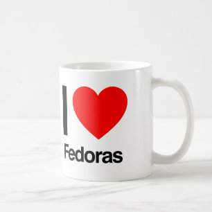 Mug j'aime les fedoras
