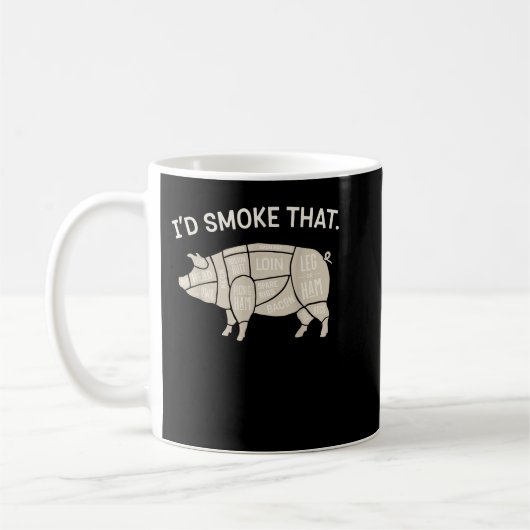 Mug J'aime les fesses de porc et je ne peux pas mentir (Gauche)
