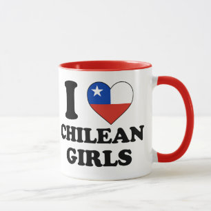 Mug J'aime les filles chiliennes