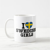 Mug J'aime les filles suédoises (Gauche)