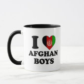Mug J'aime les garçons afghans (Gauche)