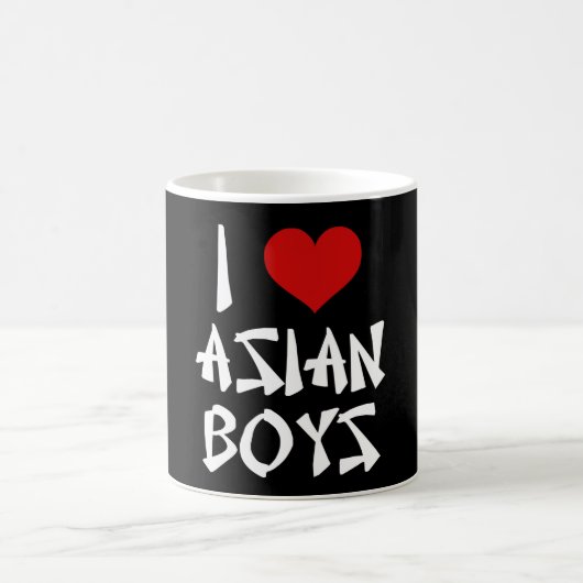 Mug J'aime les garçons asiatiques (Centre)