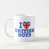 Mug J'Aime Les Garçons Britanniques (Gauche)