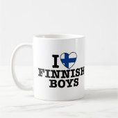 Mug J'aime les garçons finlandais (Gauche)
