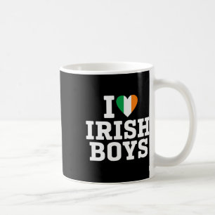 Mug J'aime les garçons irlandais Drapeau de l'Irlande