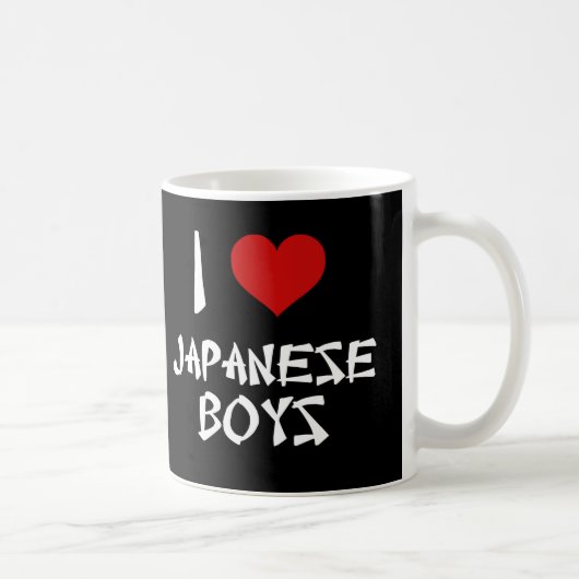 Mug J'aime les garçons japonais (Droite)
