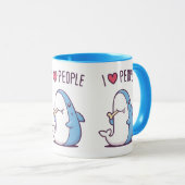 Mug J'aime les gens (Devant droit)