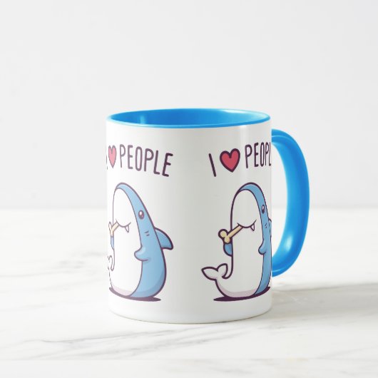 Mug J'aime les gens (Devant droit)